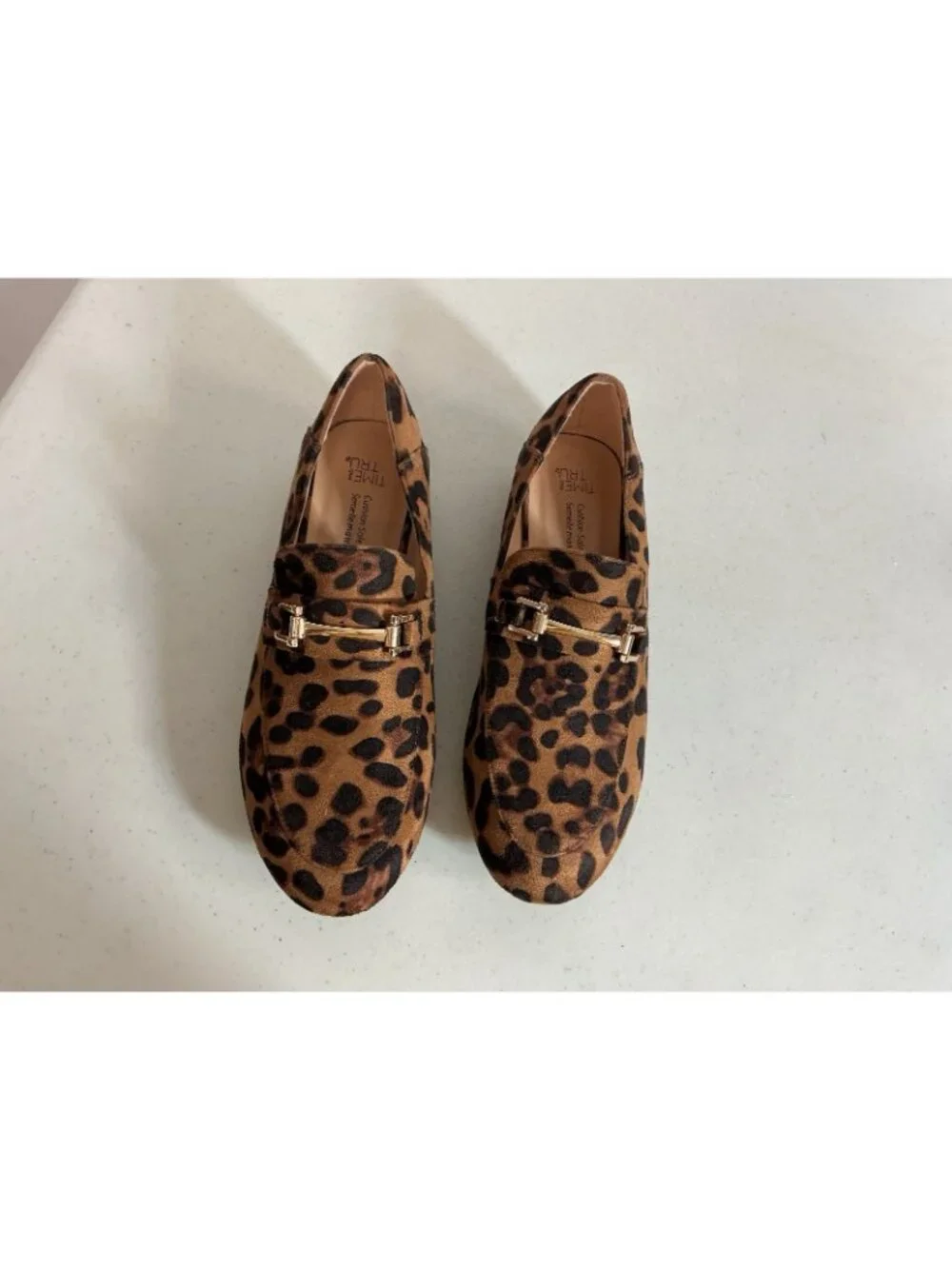 Leopard Print Loafers Flats Womens 8